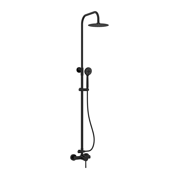 GO1120SS-BK SHOWER COLUMN WITH SHOWER MIXER